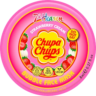 Chupa Chups pjenušava maska za lice – jagoda, 8 g