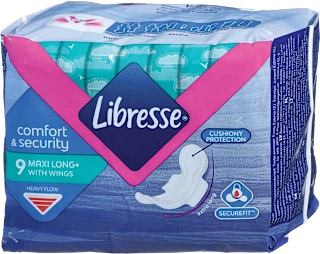 comfort & security higijenski ulošci – maxi long, 9 kom.
