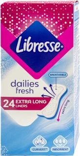 dailies fresh dnevni ulošci extra long, 24 kom.