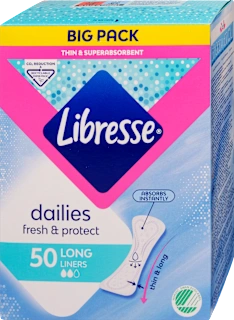 dailies fresh & protect dnevni ulošci – long, 50 kom.