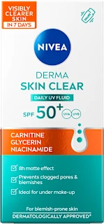 Derma Skin Clear dnevni UV fluid, SPF 50+, 40 ml