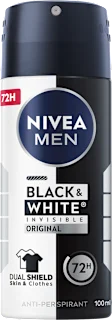 Dezodorans u spreju Black & White Invisible Original, 100 ml