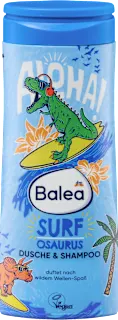 Dječji gel za tuširanje i šampon 2u1 – Surf Osaurus, 300 ml