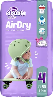 double care AirDry pelene 4 maxi (8 – 14 kg) + vlažne maramice 40 kom., 60 kom.