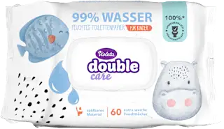 double care vlažni toaletni papir za djecu, 60 kom.