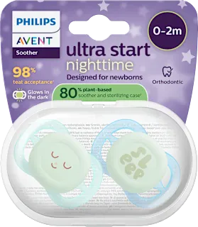 Dude varalice ultra start nighttime, 0 – 2 mj. – plava i zelena, 2 kom.