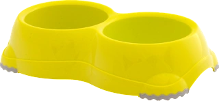 Dvostruka plastična posuda za hranu, 1 kom.