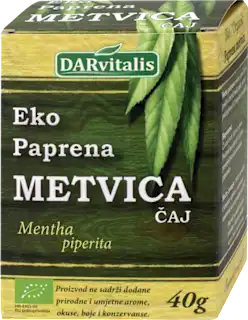 Eko čaj paprena metvica, 40 g