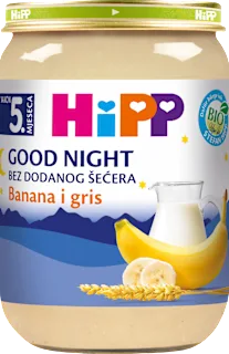 EKO Good Night mliječna kašica – banana i gris, 5 + mj., 190 g