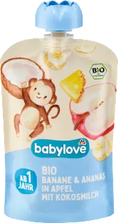 EKO kašica od banane, ananasa i jabuke s kokosovim mlijekom, 12+ mj., 100 g