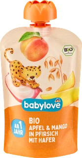 EKO kašica u vrećici – mango, breskva i zob, 12+ mj., 100 g