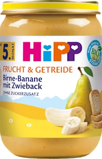 EKO kašica za bebe – kruška, banana i dvopek, 5 + mj., 190 g
