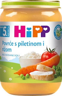 EKO povrće s rižom i piletinom, 5 + mj., 190 g