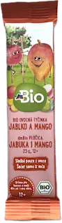 EKO voćna pločica mango i jabuka, 12+ mj., 25 g