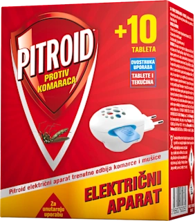 Električni aparat i 10 tableta protiv komaraca, 1 kom.