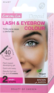 Everyday Eye set za bojanje obrva i trepavica – Brown, 1 kom.
