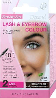 Everyday Eye set za bojanje obrva i trepavica – Brown Black, 1 kom.
