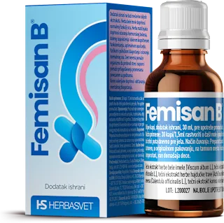 Femisan B biljne kapi, 30 ml