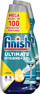 Finish Ultimate Hygiene + Lemon gel za strojno pranje posuđa, 2 x 1 l, 2 l