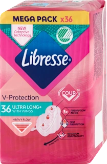 freshness & protection higijenski ulošci s krilcima – ultra long, 36 kom.