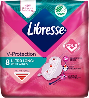 freshness & protection higijenski ulošci s krilcima – ultra long, 8 kom.