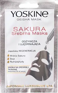 Geisha Sakura srebrna maska za lice, 1 kom.