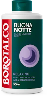 Gel za tuširanje Buona Notte Relaxing – mošus i lavanda, 500 ml