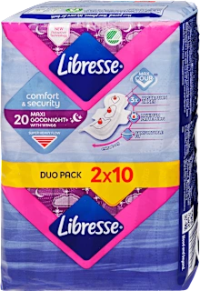 goodnight higijenski ulošci s krilcima maxi+ goodnight, 20 kom.