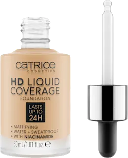 HD Liquid Coverage tekući puder – 036 Hazelnut Beige, 30 ml