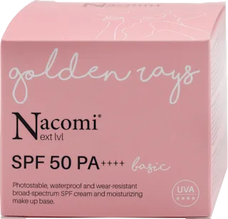 Hidratantna dnevna krema golden rays, SPF 50, 50 ml