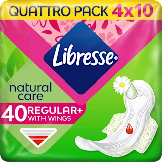 Higijenski ulošci s krilcima natural care – normal, 40 kom.
