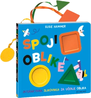 Interaktivna slikovnica za učenje oblika – Spoji oblike, 1 kom.