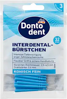 Interdentalne četkice ISO 3 – tanke, 32 kom.