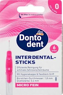 Interdentalne četkice s drškom ISO 0 – micro fein Ø 1,8 mm
