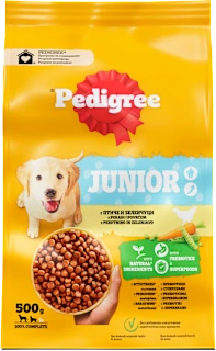 Junior suha hrana za štence – perad, povrće, 500 g
