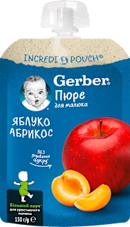 Kašica u vrećici – jabuka i marelica, 150 g