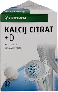 Kalcij Citrat + D - dodatak prehrani, 30 kom.