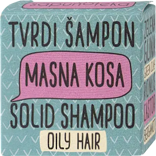 Kruti šampon za masnu kosu, 60 g