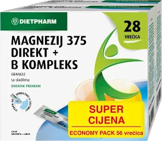 Magnezij 375 Direkt + B kompleks, 56 kom.