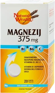 Magnezij 375 mg + B1 + B6 + C, 20 kom.