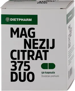 Magnezij citrat 375 DUO - dodatak prehrani, 50 kom.