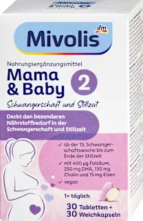 Mama + Baby 2, tablete + kapsule, 60 kom.