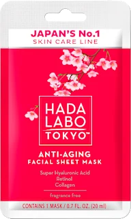 Maska za lice u maramici Anti-ageing, 20 ml
