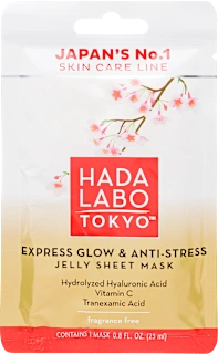 Maska za lice u maramici Express Glow & Anti Stress, 23 g