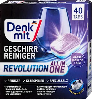 Multi-Power Revolution tablete za strojno pranje posuđa, 40 kom.