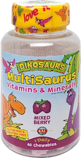 MultiSaurus vitamini i minerali – dodatak prehrani za djecu, 60 kom.