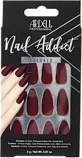 Nail Addict Colored umjetni nokti – Bordeaux, 1 kom.