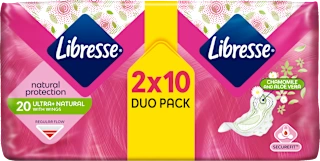 natural protection higijenski ulošci s krilcima – ultra+ natural, 20 kom.