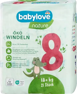 nature pelene vel. 8 (18+ kg), 21 kom.