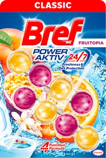 Osvježivač za WC školjku Power Aktiv – Fruitopia, 2 x 50 g, 100 g